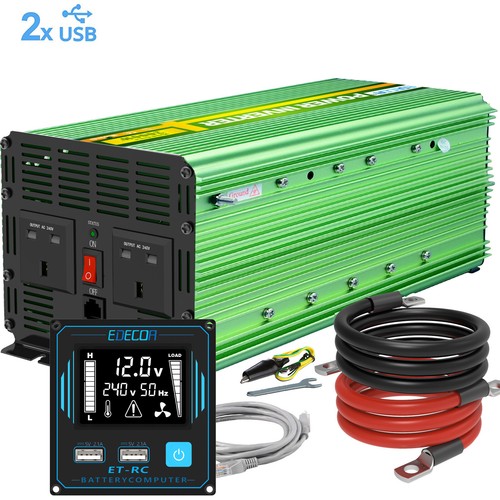 Edecoa power inverter 12v - inverter,