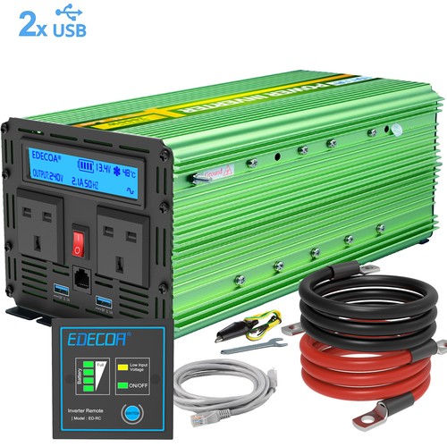 Edecoa power inverter 12v - power, to