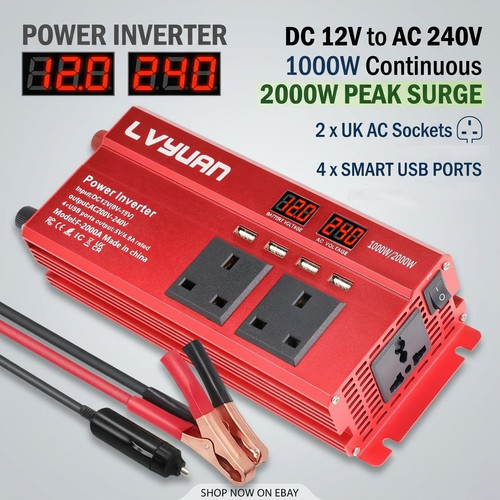 2000w peak power inverter 12v - 2000w,